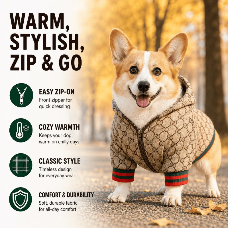 Fashionable Warm Dog Jacket