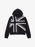 Street Style Union Jack Appliqué Hoodie