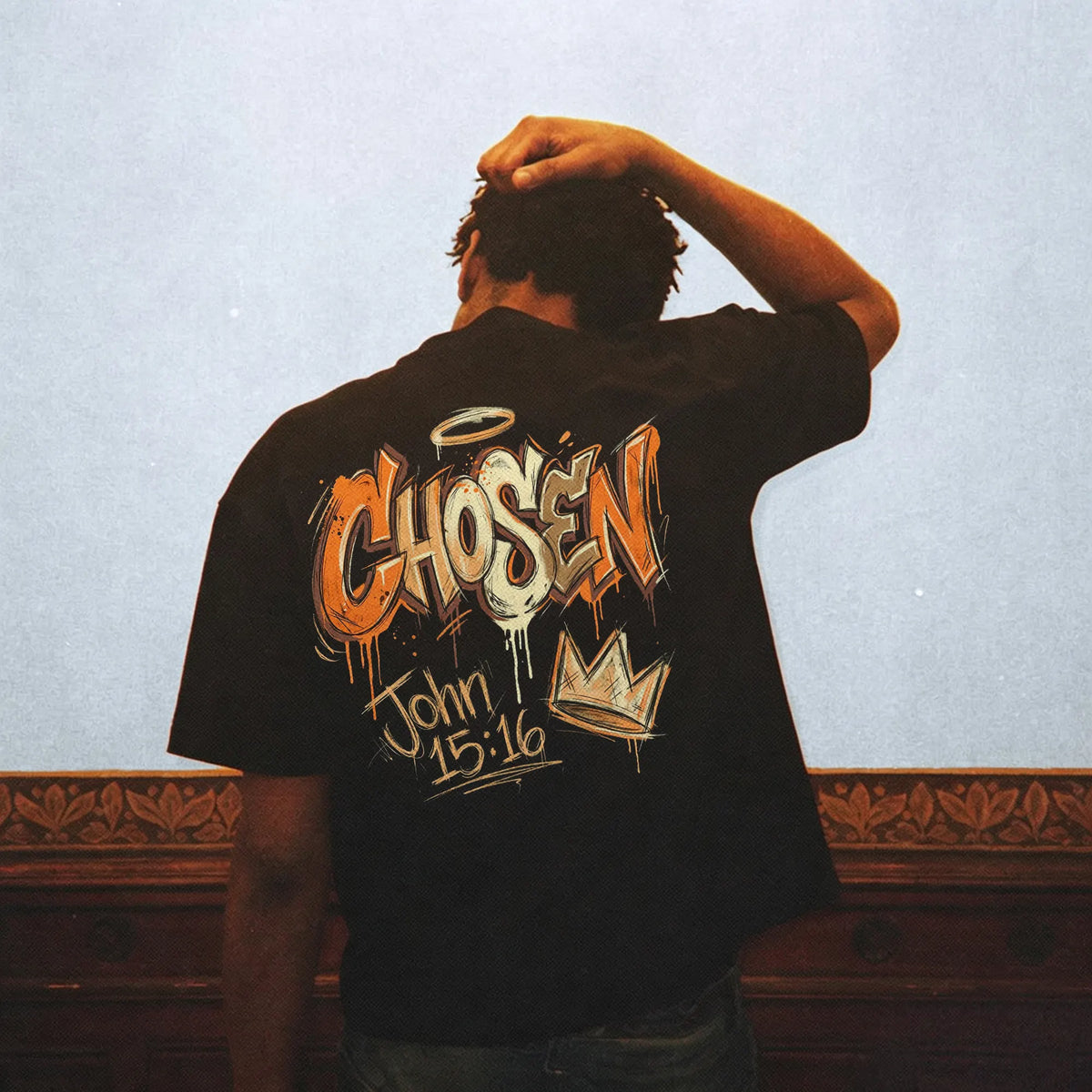 Chosen John 15:16 Printed Men's T-shirt
