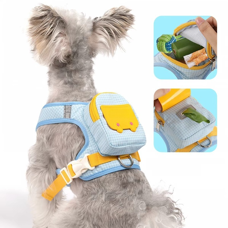 Dog Backpack Harness Set