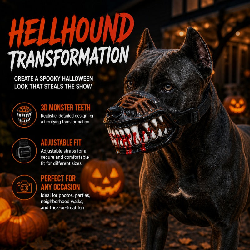 Terrifying Hellhound Dog Muzzle