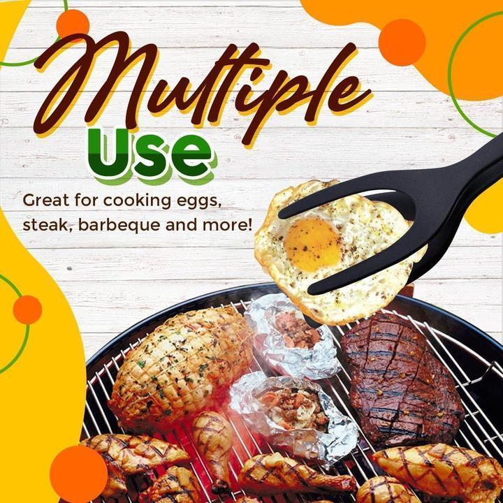 📢📢30% OFF !! ⏰2 In 1 Grip Flip Tongs