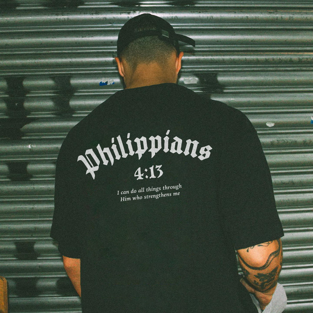 Philippians 4:13 I Can Do All Things Through Him Who Strengthens Me Printed Men's T-shirt
