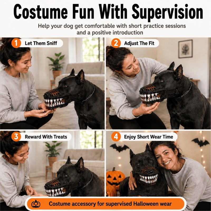 Terrifying Hellhound Dog Muzzle