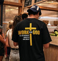 Work For God The Retirement Benefits Are Great Printed Men's T-shirt