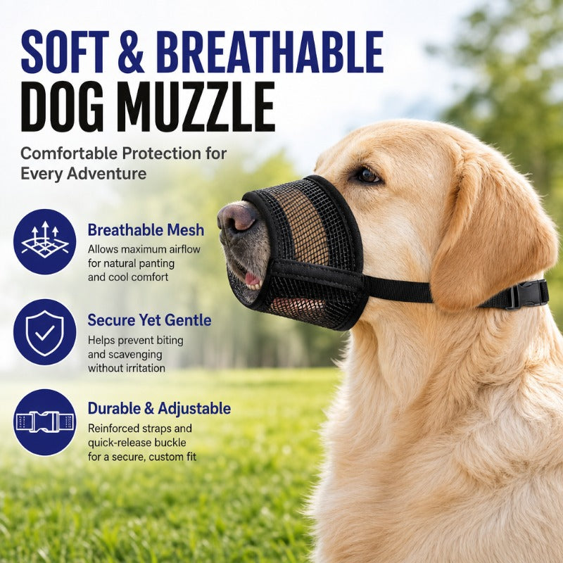 Soft Comfortable Mesh Muzzle