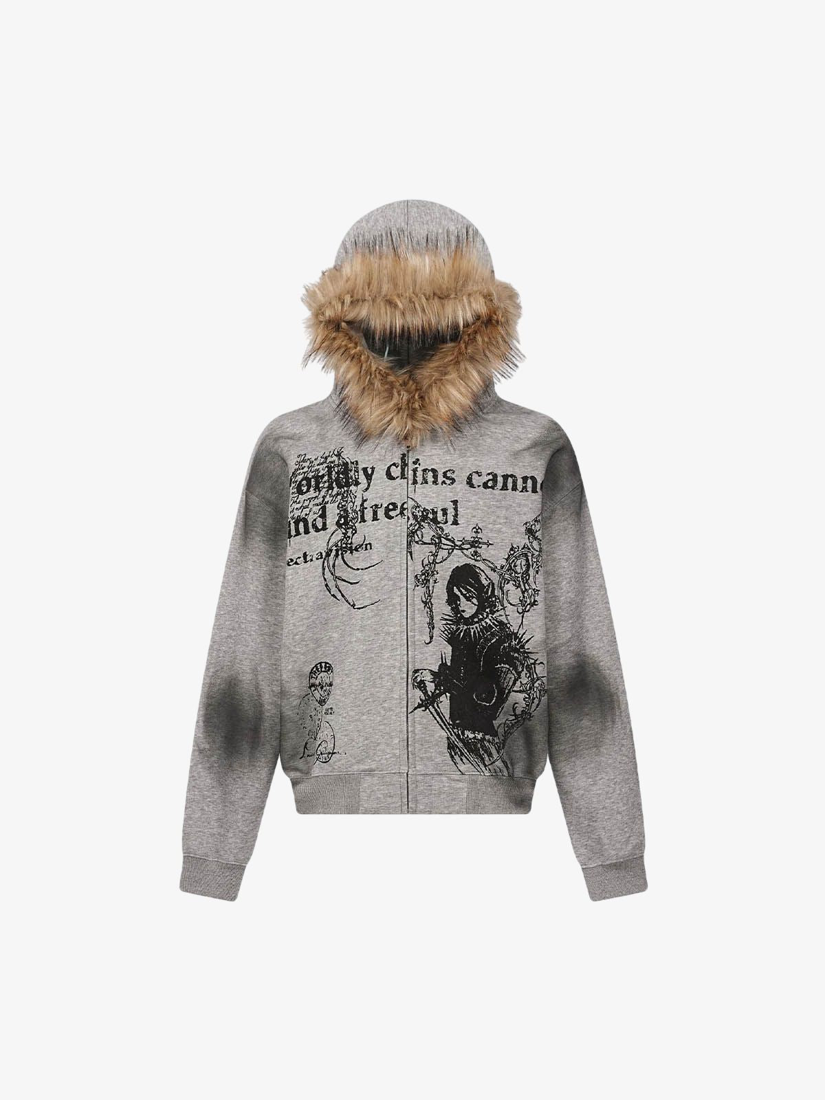 Supermade × Mortemartt Graphic Hooded Jacket- 2279