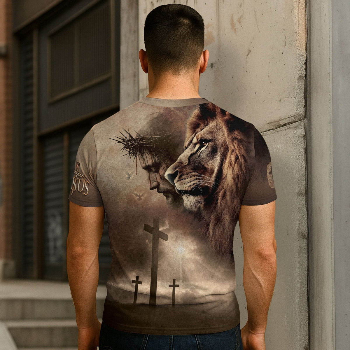 Jesus: The Way, The Truth, The Life | Faith-Driven Lion Design T-Shirt