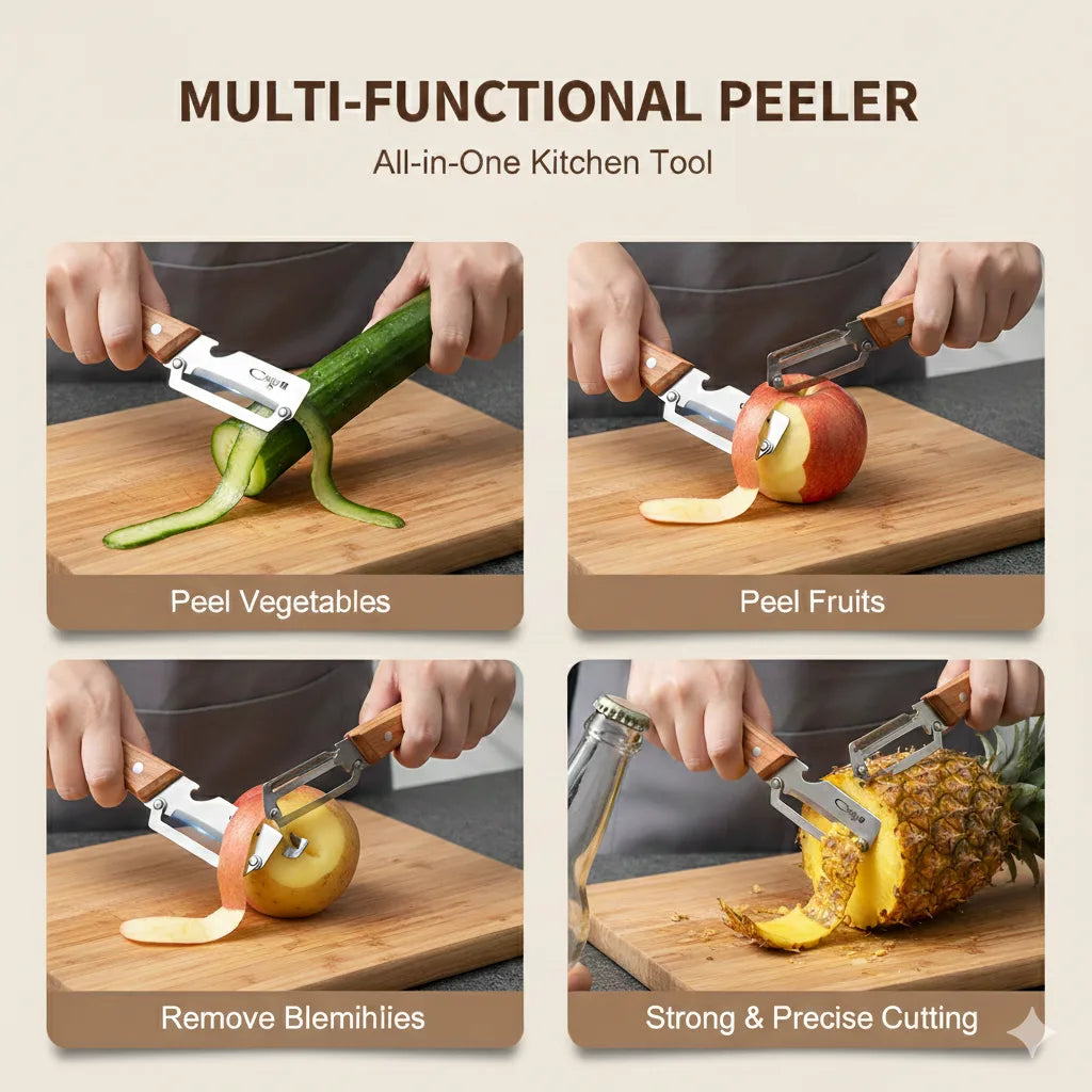 🥕 BUY 2, GET 1 FREE! 🔥 Multifunctional Vegetable Peeler for the Kitchen – Perfect for Fruits & Vegetables ✨