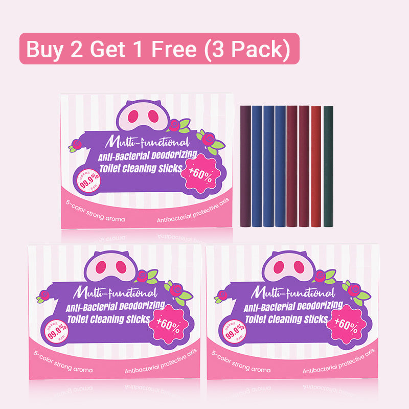 ✨Last Day Sale- Buy 2 Get 1 free🔥Multi-functional Anti-Bacterial Deodorizing Toilet Cleaning Sticks🌈