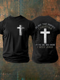 Men's I'm Not That Perfect Christian I'm The One Who Knows I Need Jesus Short Sleeves T-shirt