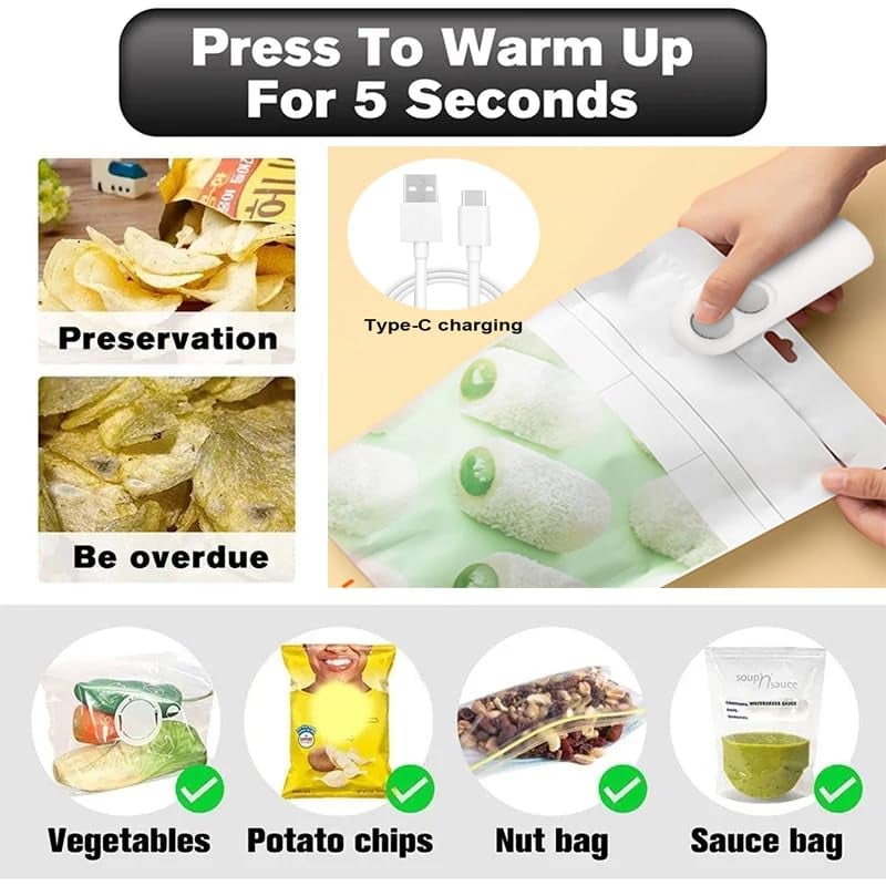 🔥Buy 2 Get 1 Free🔥Upgraded Mini Bag Sealer