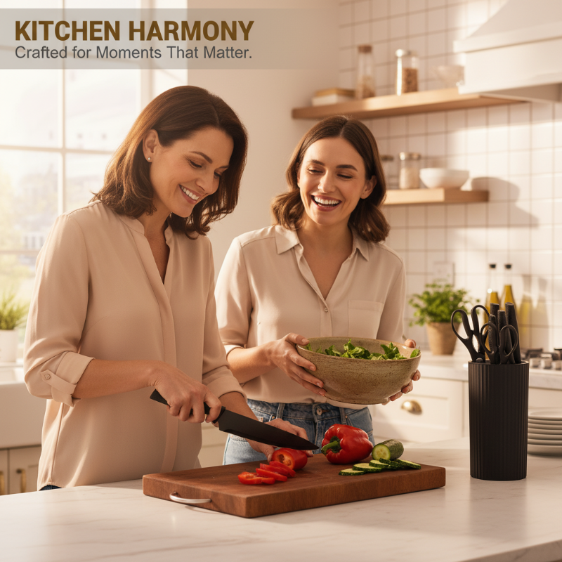 ✨Last Day Sale 49% OFF!!✨Modern 7-in-1 Kitchen Knife & Scissors Set