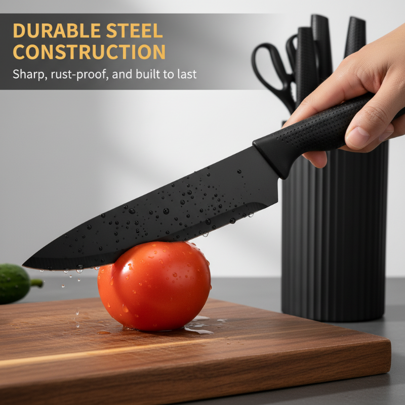 ✨Last Day Sale 49% OFF!!✨Modern 7-in-1 Kitchen Knife & Scissors Set