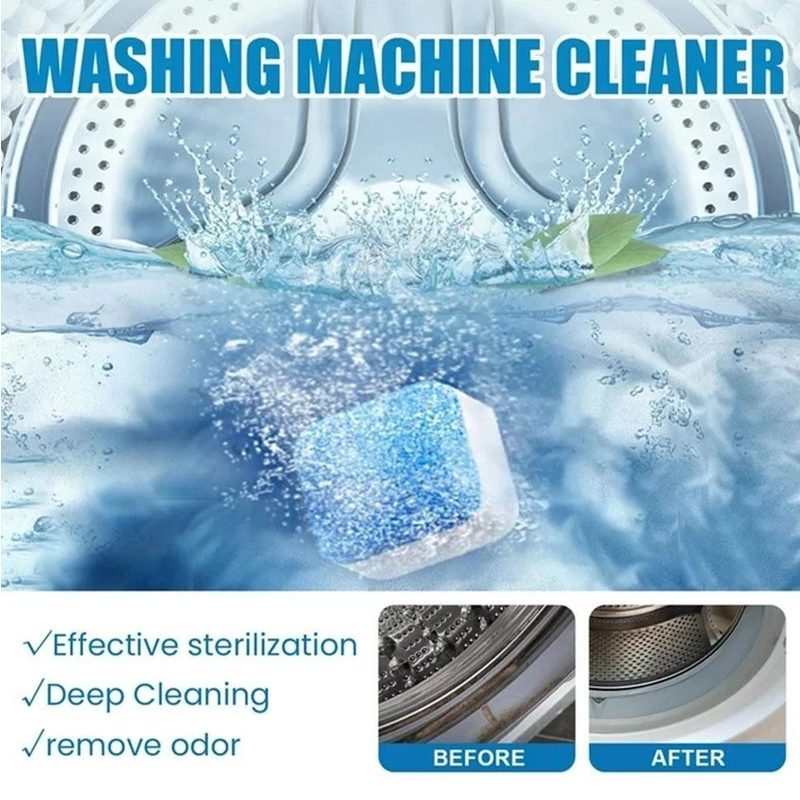 🔥LAST DAY SALE - BUY 1 GET 1 FREE!!⚡50K+ SOLD!🔥Multi-functional Washing Machine Cleaner Tablets