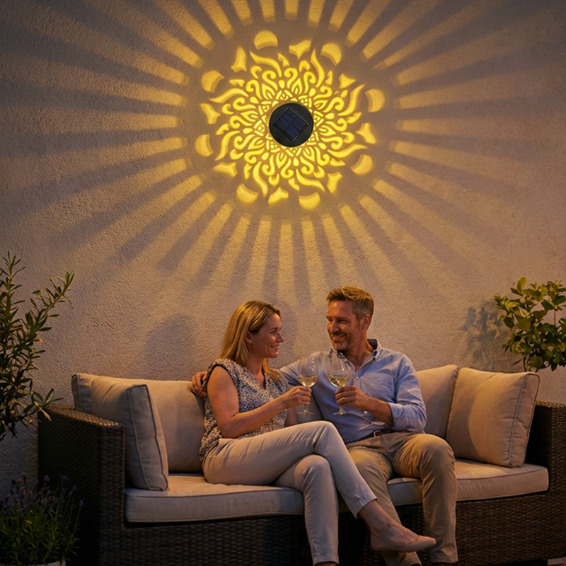 💓💓Surprise Price: Only £7.99!!🔥Solar-Powered Mandala Projector Light🎁🏠