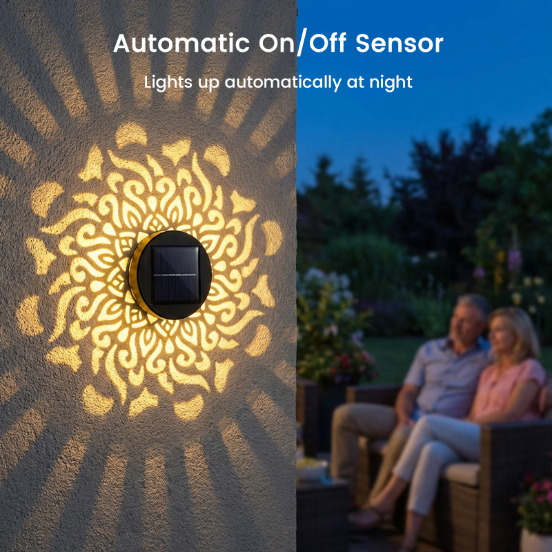 🏵️💓Surprise Price: Only £7.99!!🔥Solar-Powered Mandala Projector Light🎁🏠