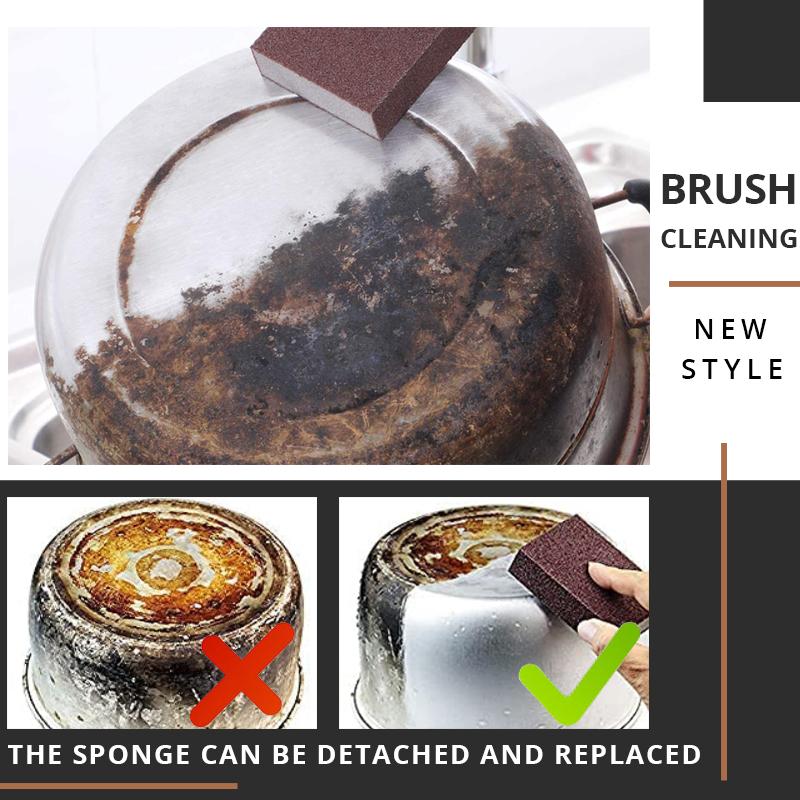 🥳HOT SALE 50% OFF!💞50K+ SOLD!🧽Decontamination Cleaning Brush – Removes burnt grease & rust instantly.🍳✨