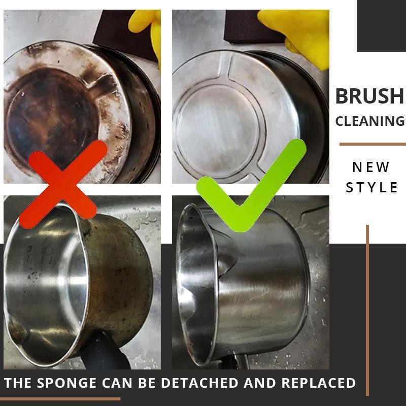 🥳HOT SALE 50% OFF!💞50K+ SOLD!🧽Decontamination Cleaning Brush – Removes burnt grease & rust instantly.🍳✨