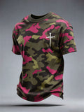 Men's Faith Cross Print T-Shirt