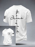 Men's Jesus Has My Back Print T-Shirt