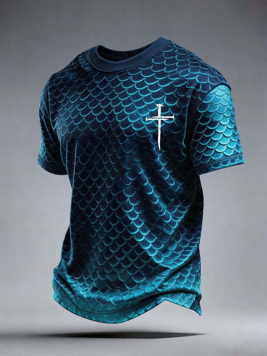 Men's Faith Cross Print T-Shirt