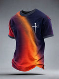 Men's Faith Cross Print T-Shirt