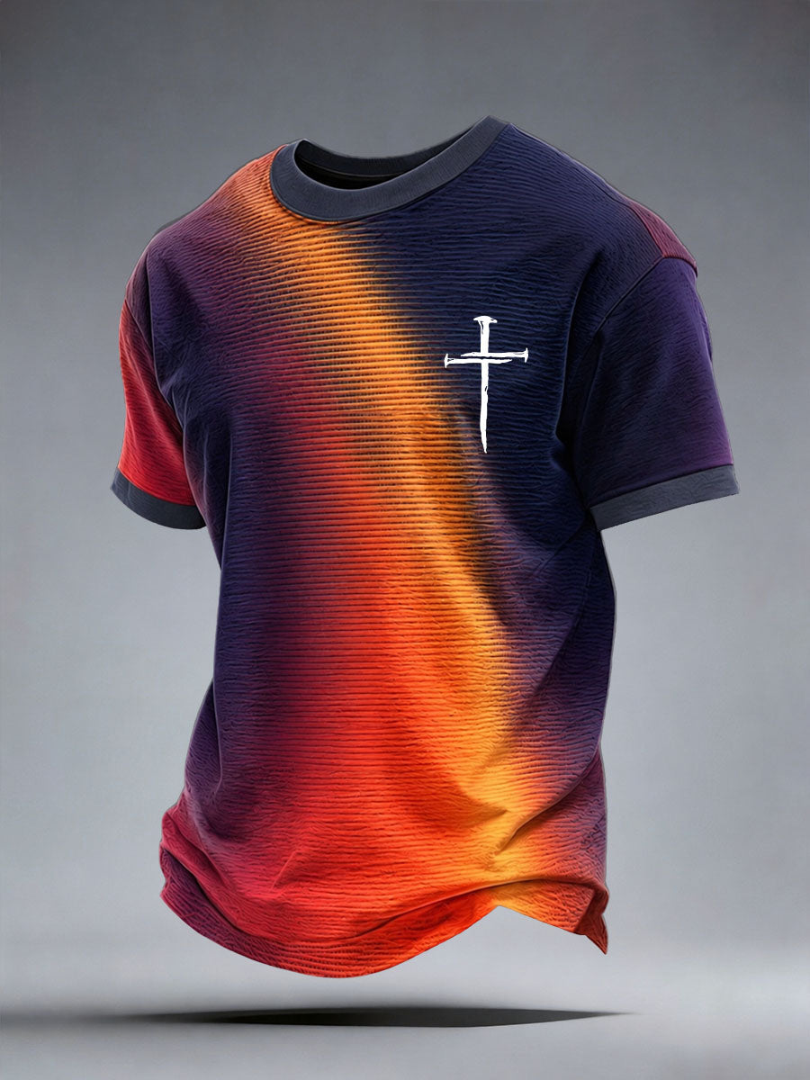 Men's Faith Cross Print T-Shirt