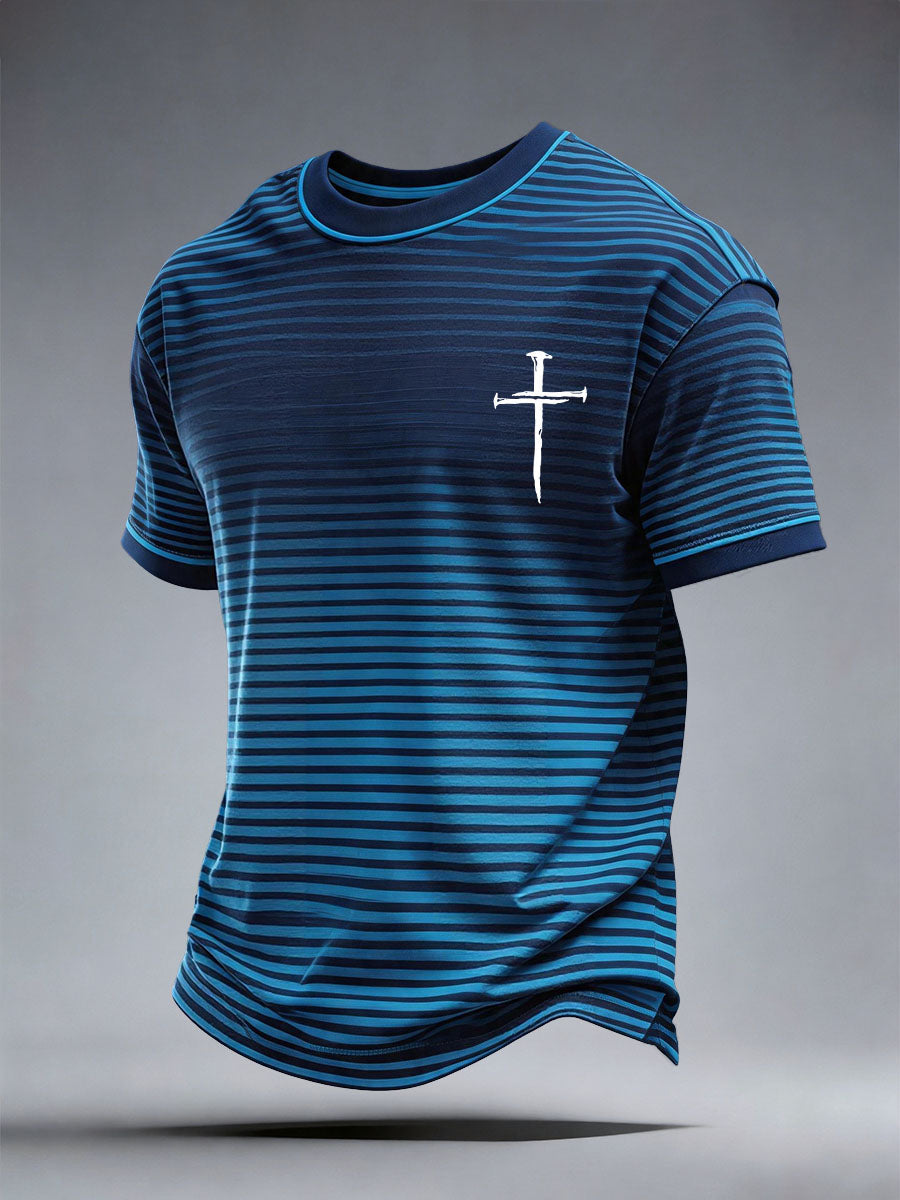 Men's Faith Cross Print T-Shirt