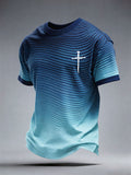 Men's Faith Cross Print T-Shirt