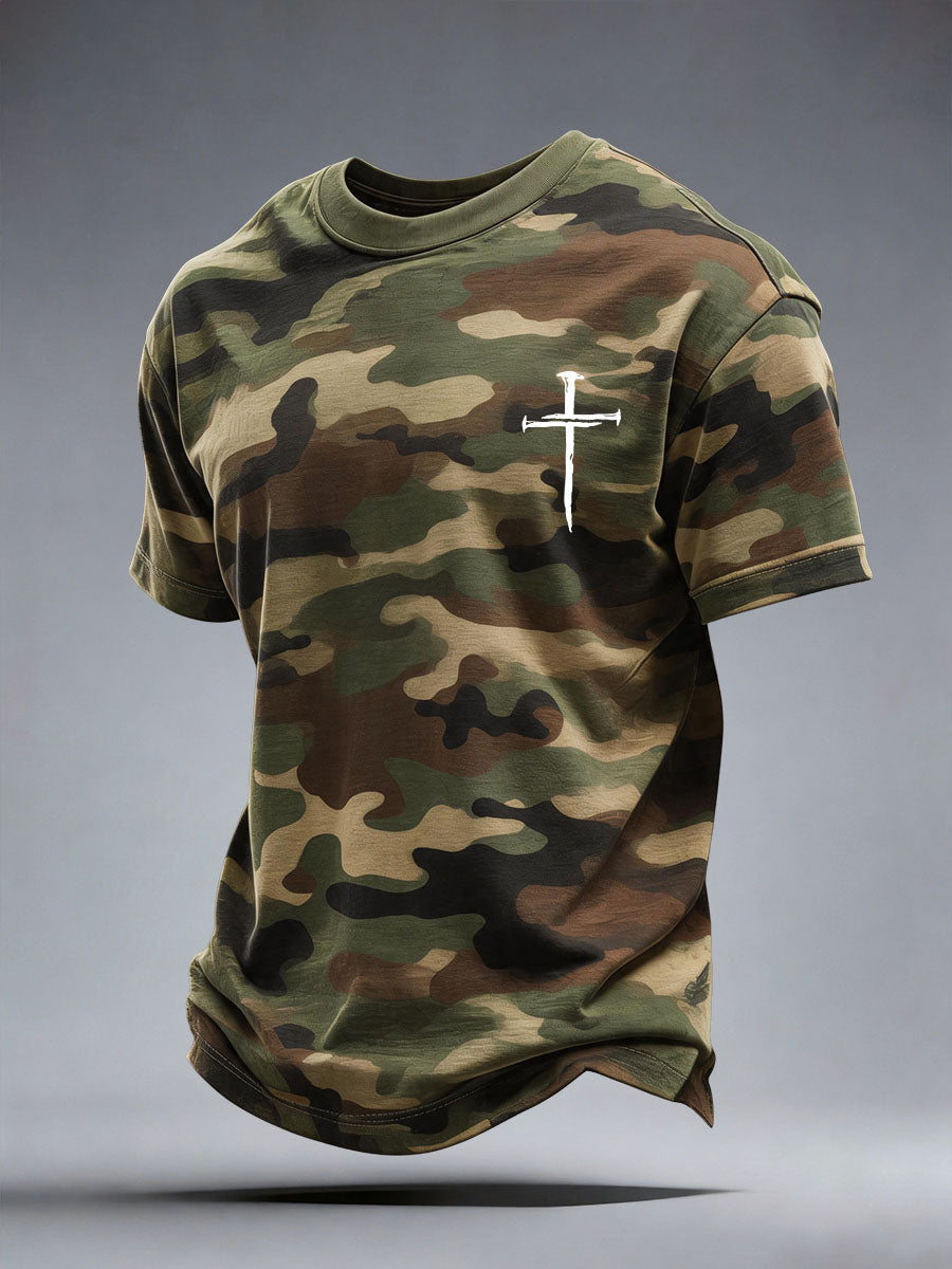 Men's Faith Cross Print T-Shirt