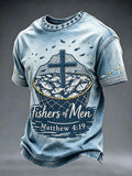 Men's 'fishers of men Matthew 4:19' T-shirts