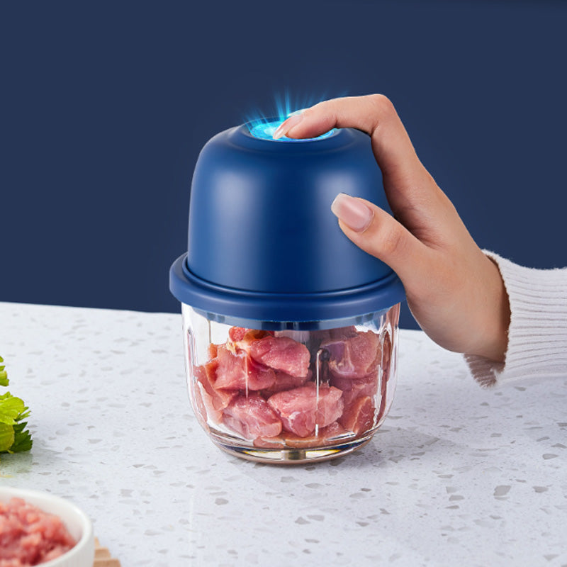 🏆🔥Last Day Special Price £8.99! ⏰Cordless Multifunctional Mini Electric Food Processor, Wireless Portable Kitchen Chopper for Minced Meat, Garlic & Baby Puree, Fast Food Prep Kitchen Helper