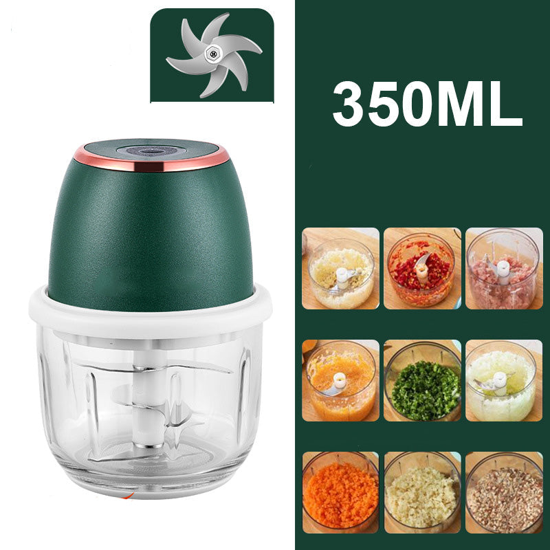 🔥Last Day Special Price £8.99! ⏰Cordless Multifunctional Mini Electric Food Processor, Wireless Portable Kitchen Chopper for Minced Meat, Garlic & Baby Puree, Fast Food Prep Kitchen Helper