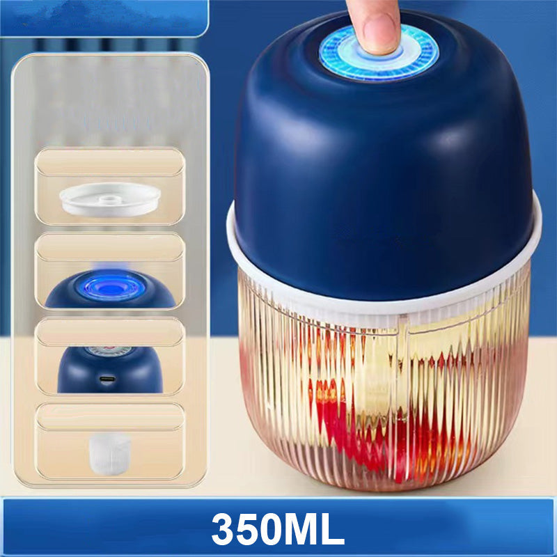 🏆🔥Last Day Special Price £8.99! ⏰Cordless Multifunctional Mini Electric Food Processor, Wireless Portable Kitchen Chopper for Minced Meat, Garlic & Baby Puree, Fast Food Prep Kitchen Helper