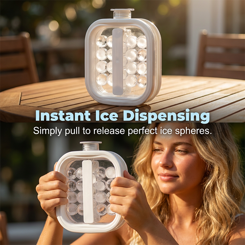 🥇Summer Hot Sale 50% OFF💦Portable Silicone Ice Ball Maker Kettle🧊
