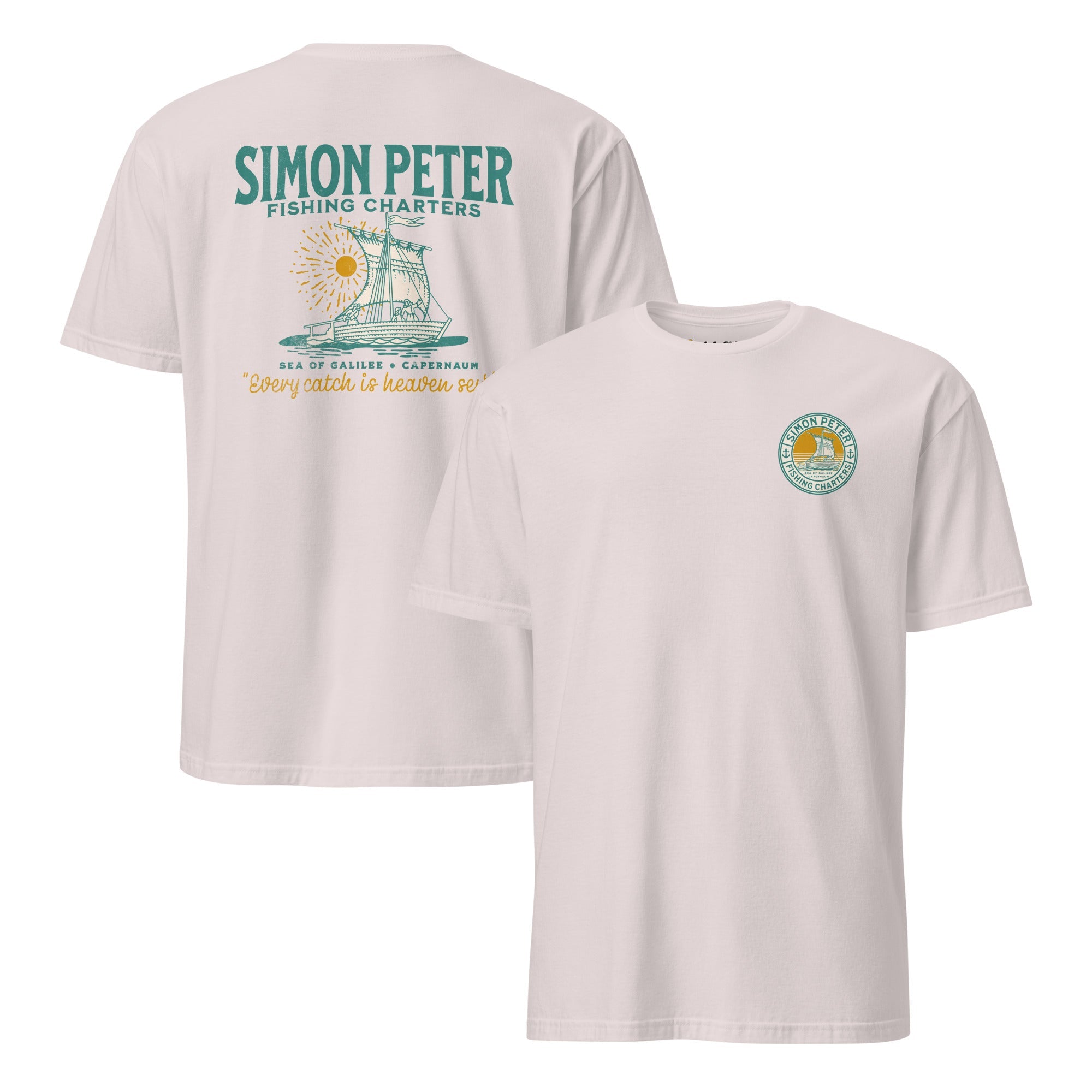 Simon Peter Fishing Charters Remix (Front/Back) - T-Shirt