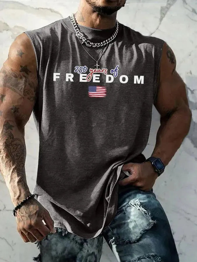 Men'S Sleeveless Casual Cotton And Linen T-Shirt