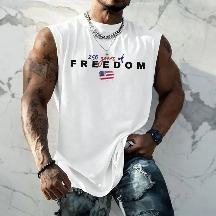 Men'S Sleeveless Casual Cotton And Linen T-Shirt