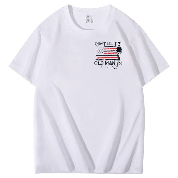 Don't Let The Old Man In Pattern 100&Cotton Print T-Shirt