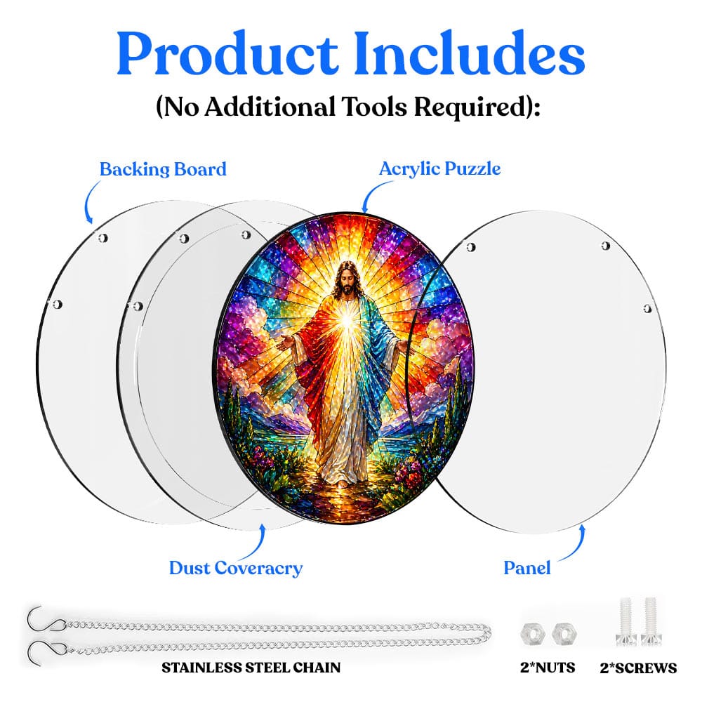 Acrylic Jigsaw Puzzle Suncatcher - Sacred Grace