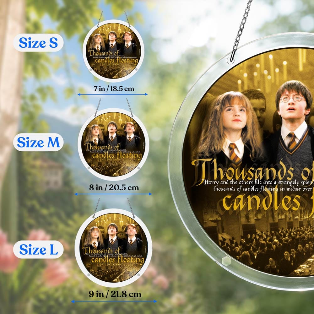 Acrylic Jigsaw Puzzle Suncatcher - Floating Candles