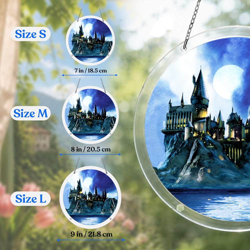 Acrylic Jigsaw Puzzle Suncatcher - Magical Hogwarts Castle